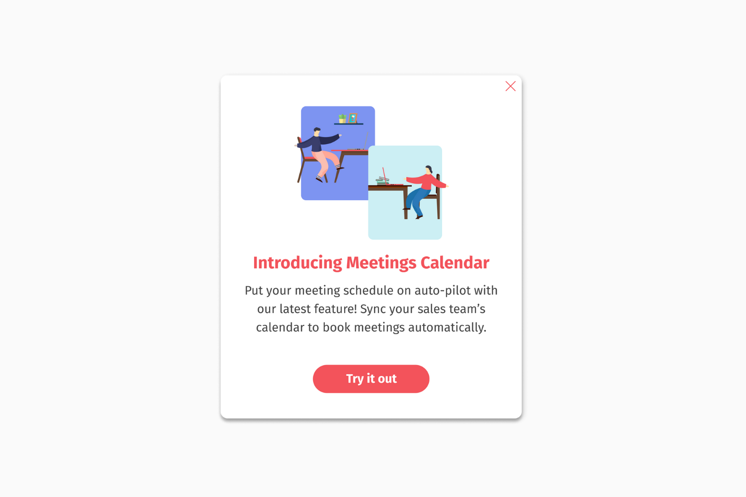 Helppier Feature Announcements Templates - Introducing Meetings Calendar