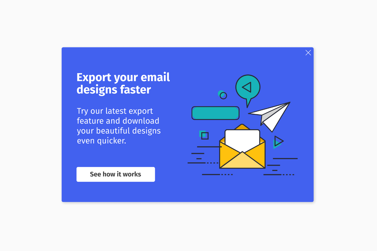 Helppier Feature Announcements - Export your email designs faster