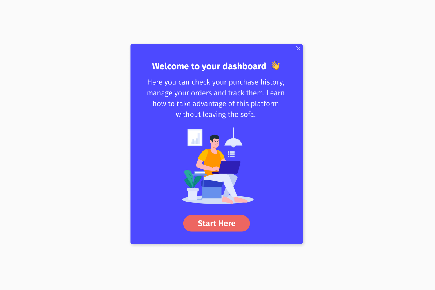 Helppier Welcome Tour Template - Welcome To Your Dashboard