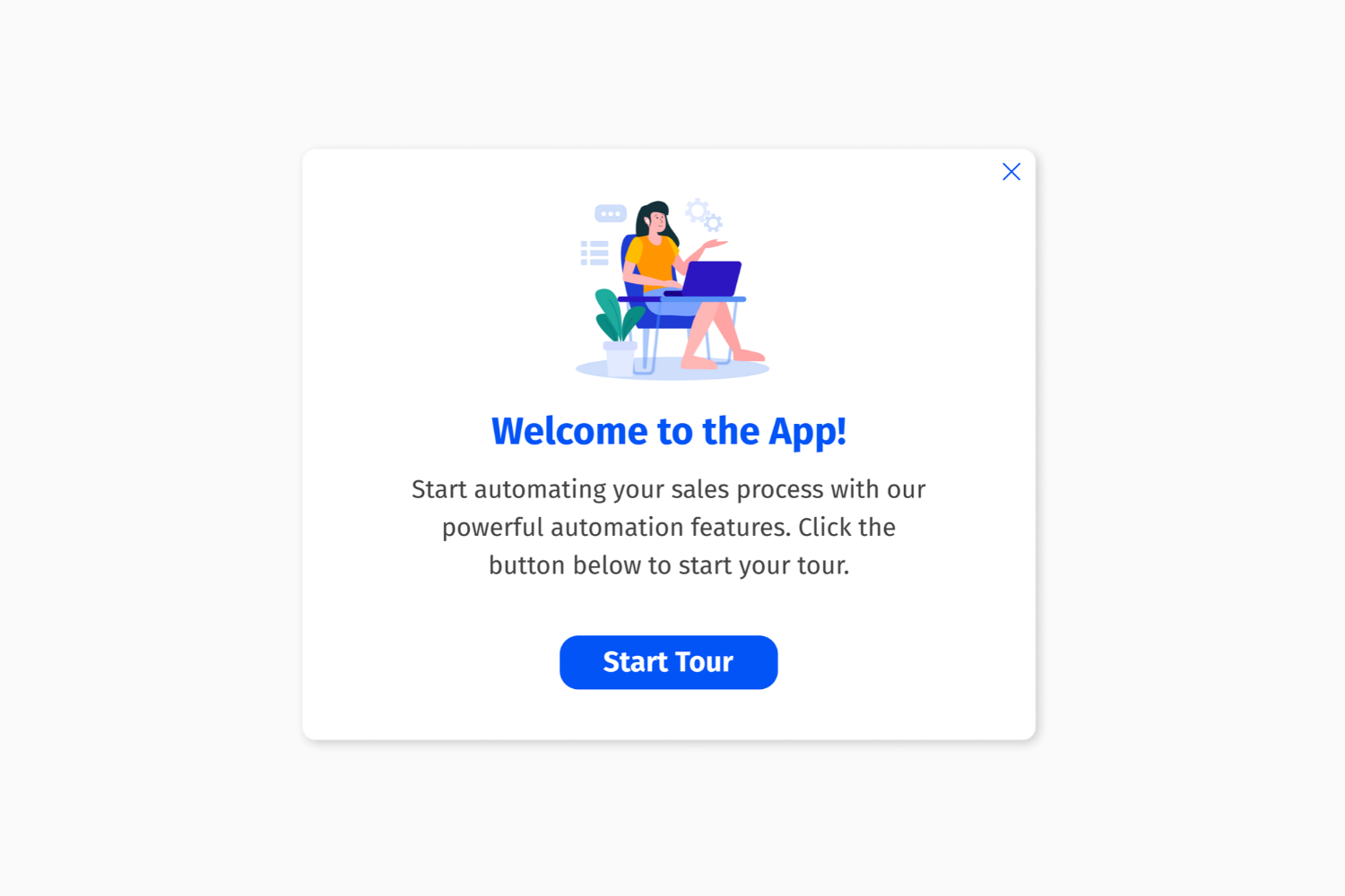 Helppier Welcome Tour Template - Welcome To The App