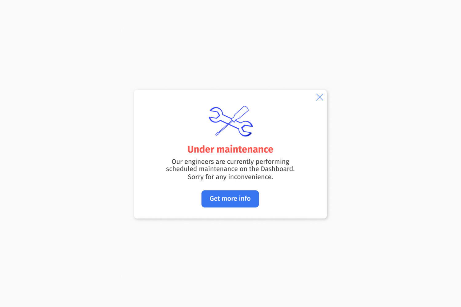 Maintenance Alert Template Under Maintenance Helppier Templates